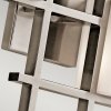 Kinkiet City Lights - 2 źródła światła Klasyczny pewter kwadratowe szklane klosze geometryczna możliwość ściemniania KL-CITY-LIGHTS2 KICHLER